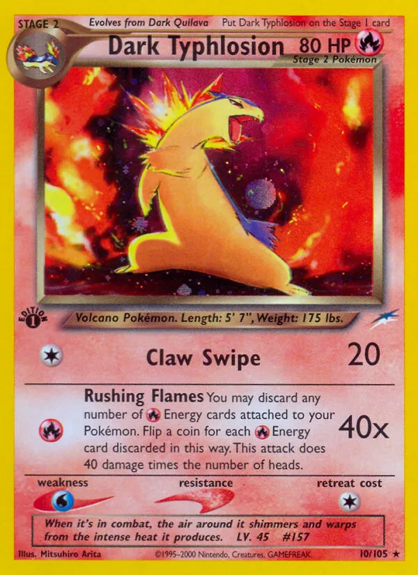 Dark Typhlosion #10, Neo Destiny 1st Edition