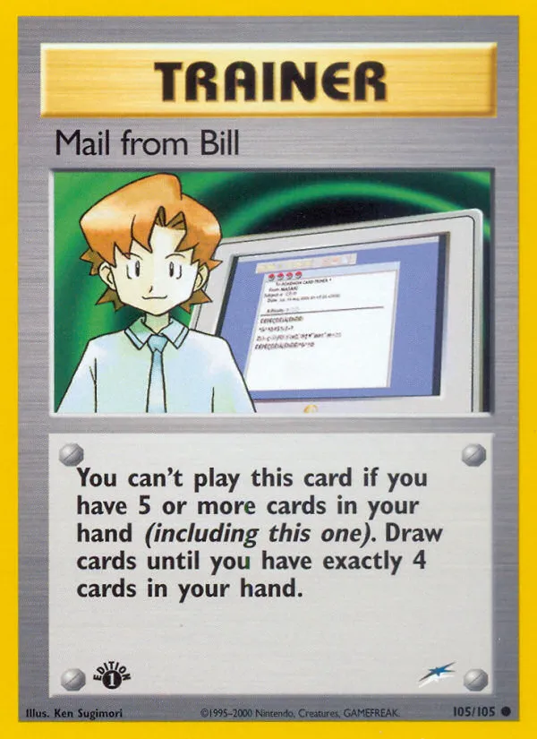 Mail from Bill #105, Neo Destiny 1st Edition