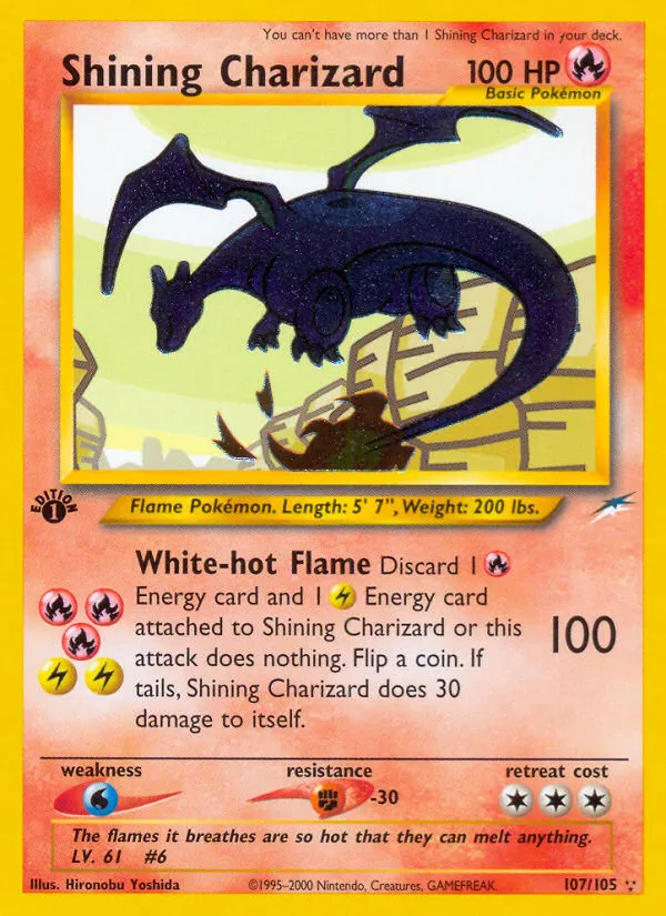Shining Charizard #107, Neo Destiny