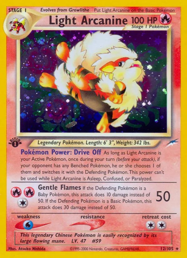 Light Arcanine #12, Neo Destiny
