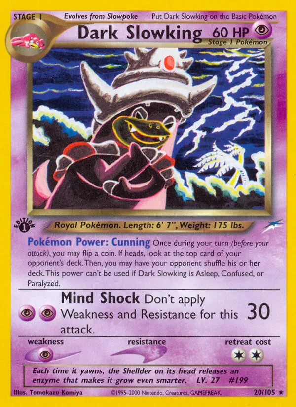 Dark Slowking #20, Neo Destiny 1st Edition