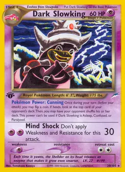 Dark Slowking #20, 1st Edition