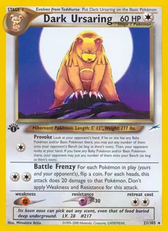 Dark Ursaring #21, 1st Edition