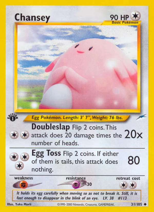 Chansey #31, Neo Destiny 1st Edition