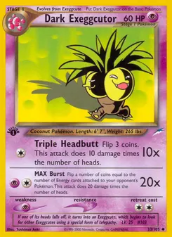Dark Exeggutor #33, 1st Edition