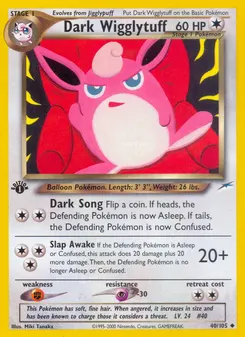 Dark Wigglytuff #40, 1st Edition
