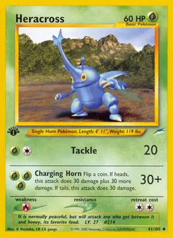 Heracross #41, 1st Edition