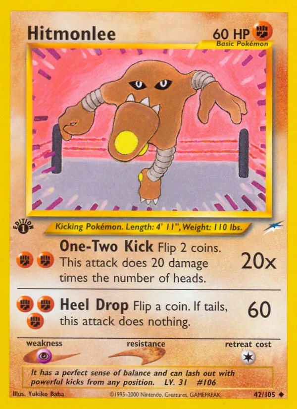 Hitmonlee #42, Neo Destiny 1st Edition