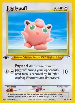 Jigglypuff #44, 1st Edition