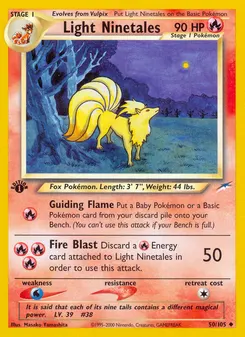 Light Ninetales #50, 1st Edition