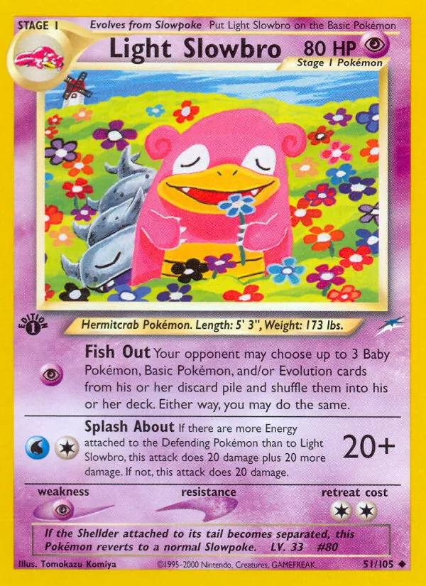 Light Slowbro #51, Neo Destiny 1st Edition