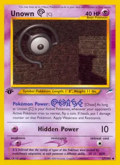 Unown [C] #57, 1st Edition
