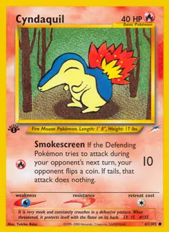 Cyndaquil #61, 1st Edition