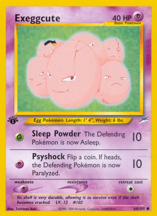 Exeggcute #64, Neo Destiny 1st Edition