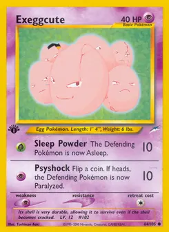 Exeggcute #64, 1st Edition