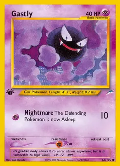 Gastly #65, 1st Edition