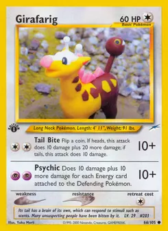 Girafarig #66, 1st Edition