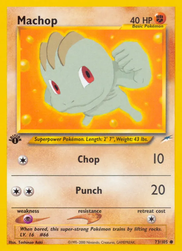 Machop #73, Neo Destiny 1st Edition