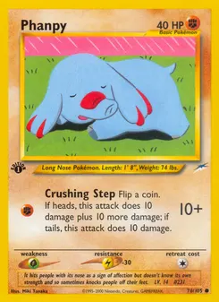 Phanpy #76, 1st Edition