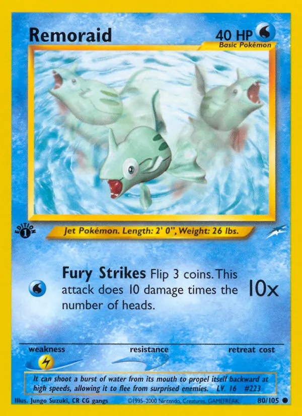 Remoraid #80, Neo Destiny 1st Edition