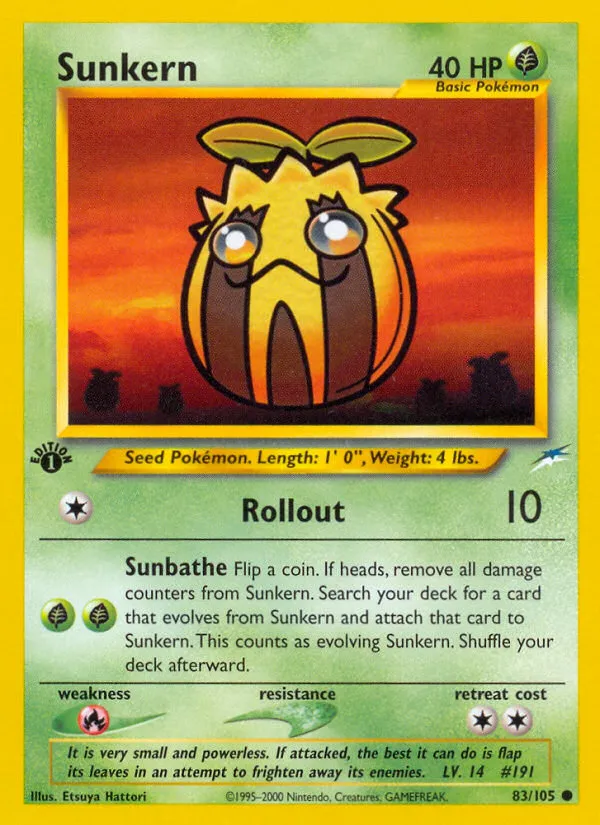 Sunkern #83, Neo Destiny