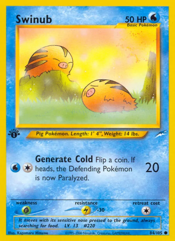 Swinub #84, Neo Destiny 1st Edition