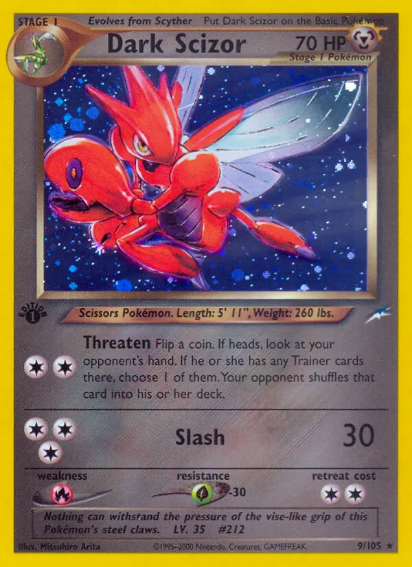 Dark Scizor #9, Neo Destiny