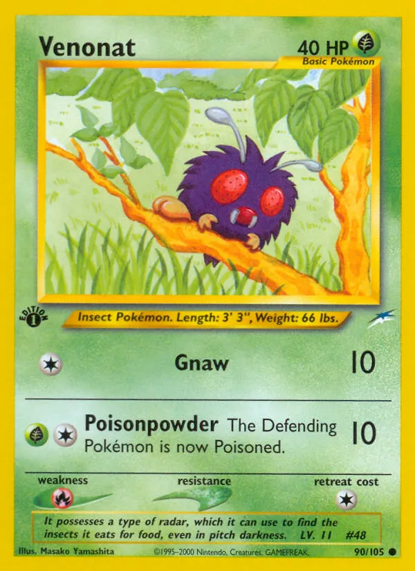 Venonat #90, Neo Destiny
