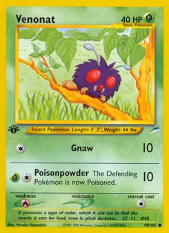 Venonat #90, 1st Edition