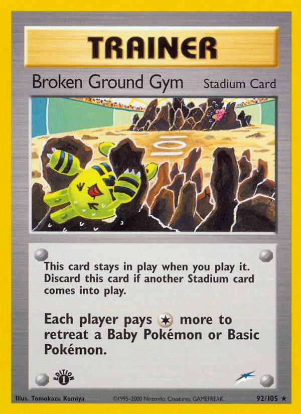 Broken Ground Gym #92, Neo Destiny 1st Edition