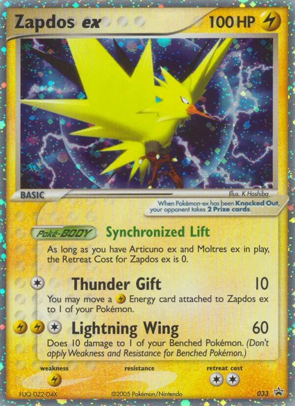 Zapdos ex #33, Nintendo Black Star Promos