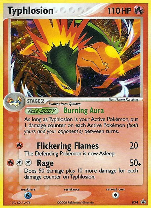 Typhlosion #34, Nintendo Black Star Promos