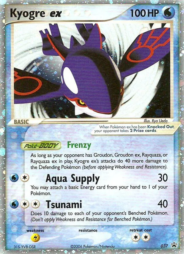 Kyogre ex #37, Nintendo Black Star Promos