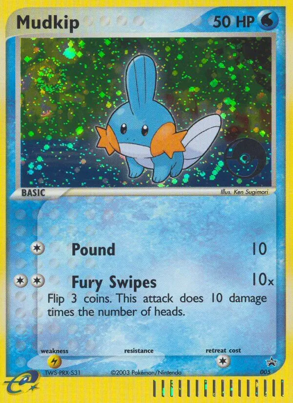 Mudkip #5, Nintendo Black Star Promos European Pop Tournament