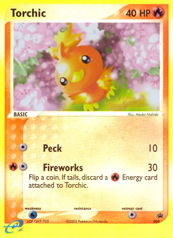 Torchic #8, Nintendo Black Star Promos Reverse Foil
