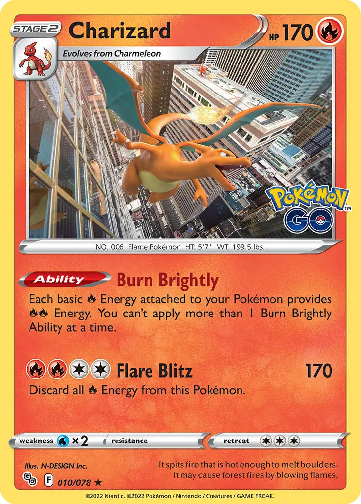 Charizard #10, Pokémon GO