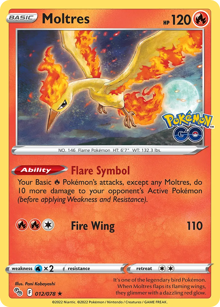 Moltres #12, Pokémon GO