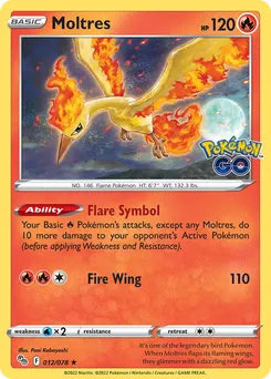 Moltres #12, Reverse Foil