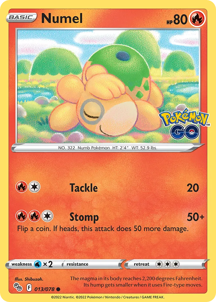 Numel #13, Pokémon GO