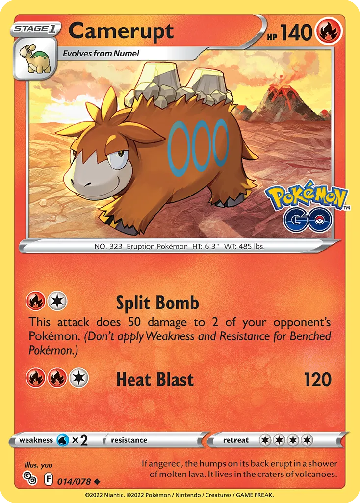 Camerupt #14, Pokémon GO