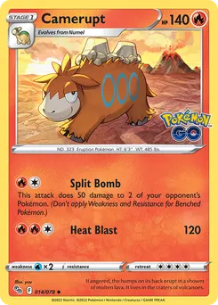 Camerupt #14, Reverse Foil