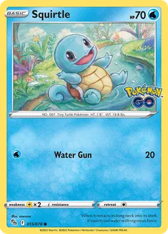 Squirtle #15, Reverse Foil