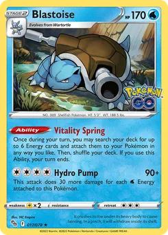 Blastoise #17, Reverse Foil