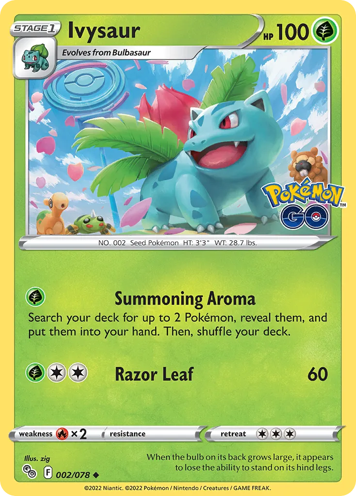 Ivysaur #2, Pokémon GO Reverse Foil