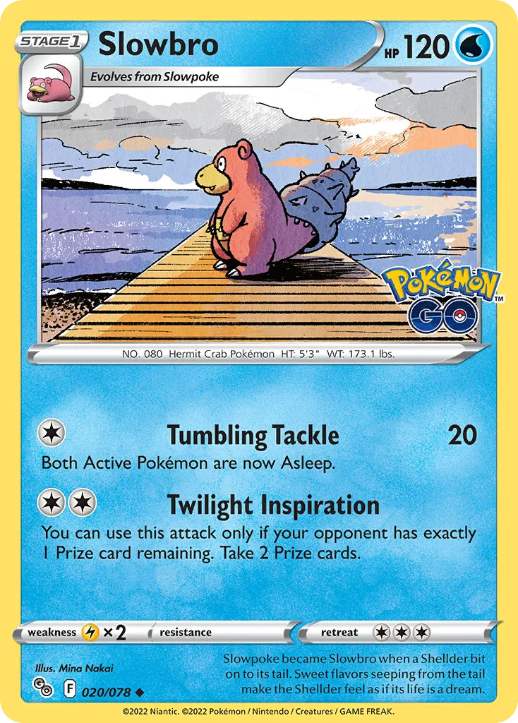 Slowbro #20, Pokémon GO Reverse Foil