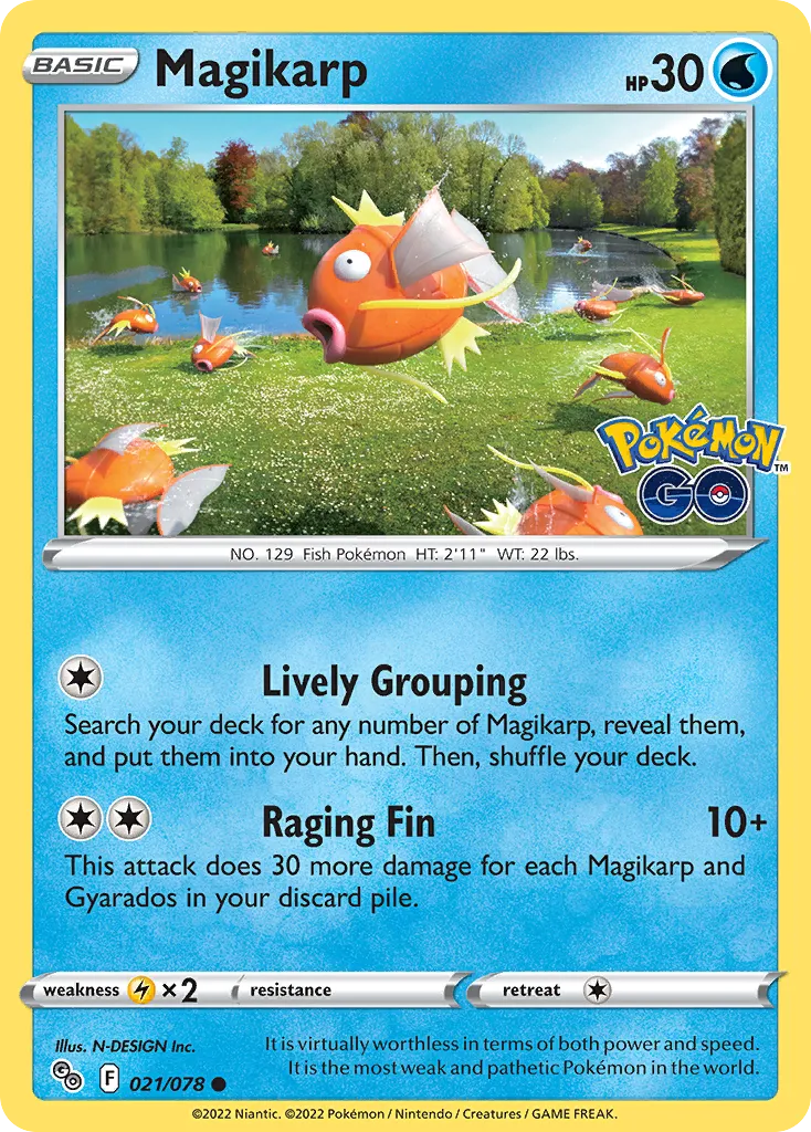 Magikarp #21, Pokémon GO Reverse Foil