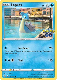 Lapras #23, Reverse Foil