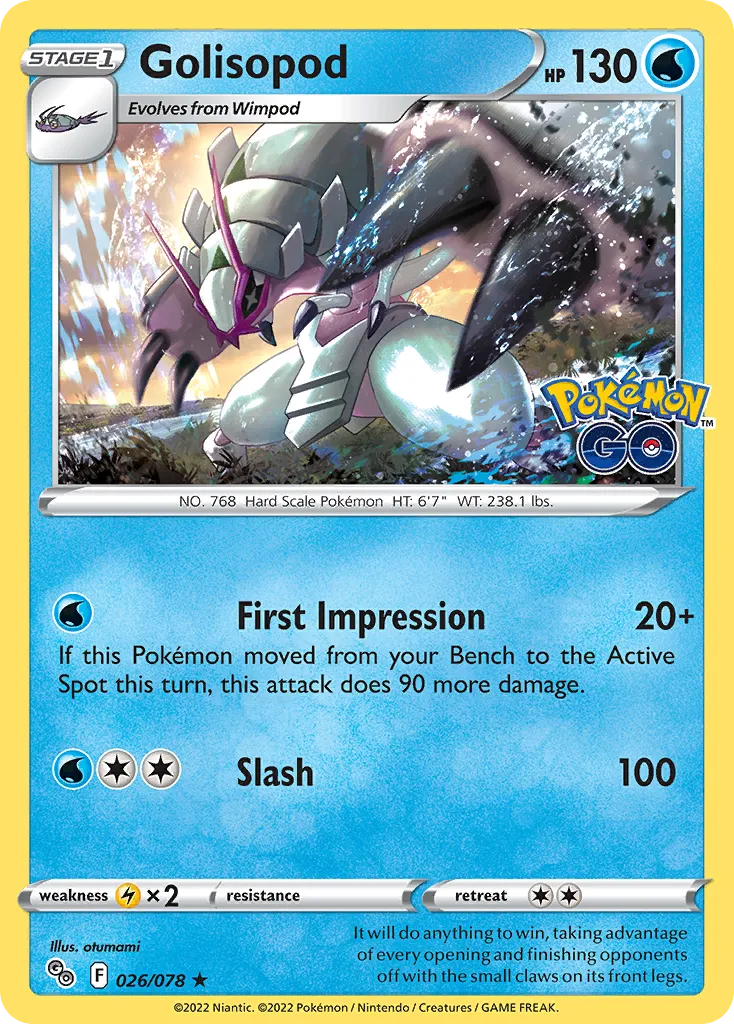 Golisopod #26, Pokémon GO Reverse Foil