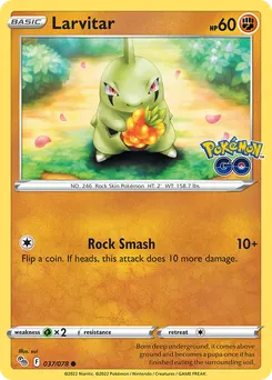 Larvitar #37, Reverse Foil