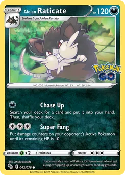 Alolan Raticate #42, Reverse Foil